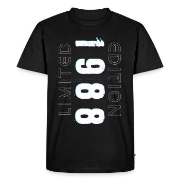 Édition Limitée Année de Naissance 1988 Cadeau Hommes - T-shirt Premium bio Homme - noir - Devant - Nico (187cm)