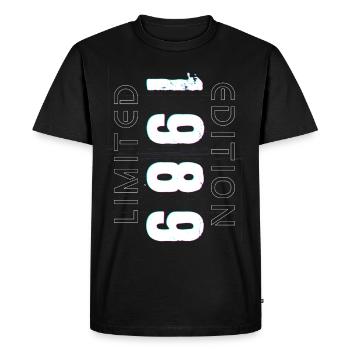 Édition Limitée Année de Naissance 1989 Cadeau Hommes - T-shirt Premium bio Homme - noir - Devant - Nico (187cm)