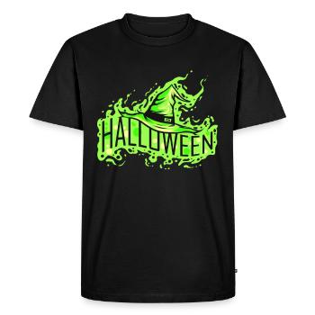 La sorcière verte a un costume pour Halloween - T-shirt Premium bio Homme - noir - Devant - Nico (187cm)