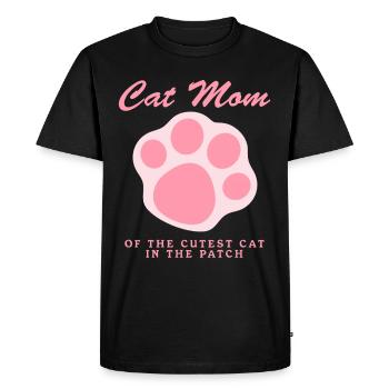Chat Maman Chats Propriétaire de chat Chat Maman Cadeau - T-shirt Premium bio Homme - noir - Devant - Nico (187cm)