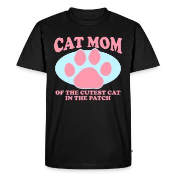 Chat Maman Chats Chat Maman Chat Propriétaire Cadeau - T-shirt Premium bio Homme - noir - Devant - Nico (187cm)