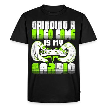 Gamer Gamer Gaming Console Jeux vidéo - T-shirt Premium bio Homme - noir - Devant - Nico (187cm)