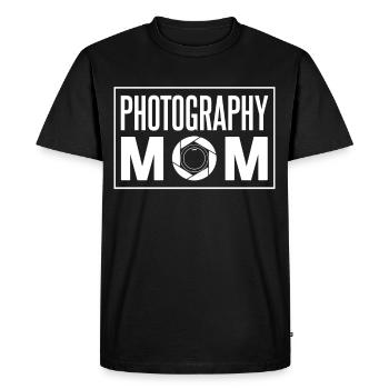 Photographer Mama Photography Mother Camera - Men's Premium Organic T-Shirt - black - Front - Nico (187cm)