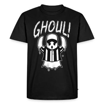 American Football Referee Ghost Goal Ghoul - Men's Premium Organic T-Shirt - black - Front - Nico (187cm)