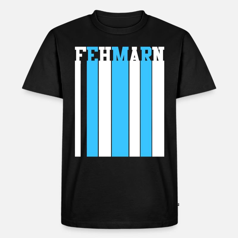Ostsee Fehmarn - Männer Premium Bio T-Shirt - Schwarz