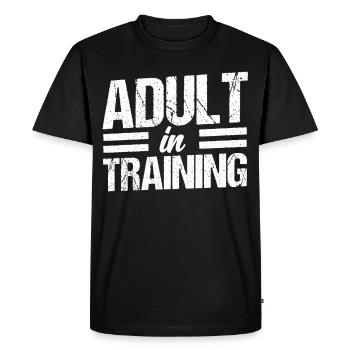 Adult In Training Birthday Adult - Men's Premium Organic T-Shirt - black - Front - Nico (187cm)
