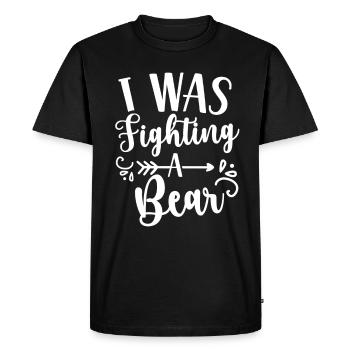 I have struggled with a bear recovery patient - Men's Premium Organic T-Shirt - black - Front - Nico (187cm)