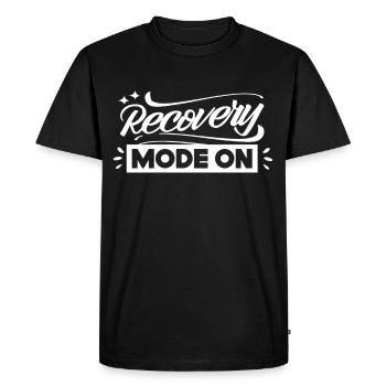 Mode de récupération Une récupération de survivant - T-shirt Premium bio Homme - noir - Devant - Nico (187cm)