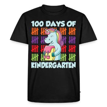 100 jours de maternelle Dictons Sweet Team Drôle - T-shirt Premium bio Homme - noir - Devant - Nico (187cm)
