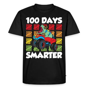 100 Days Smart Funny Team Sweet Sayings - Men's Premium Organic T-Shirt - black - Front - Nico (187cm)