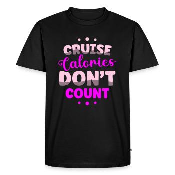 Les calories de croisière ne comptent pas sur les croisières - T-shirt Premium bio Homme - noir - Devant - Nico (187cm)