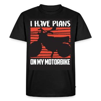 I have plans for my motorcycle team sorry hobby - Men's Premium Organic T-Shirt - black - Front - Nico (187cm)