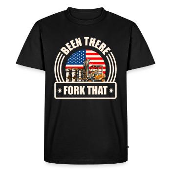 Été là Fork That Warehouse Storeman Fork Lift - T-shirt Premium bio Homme - noir - Devant - Nico (187cm)