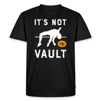 Pole vault High jump Athletics Decathlon - Men's Premium Organic T-Shirt - black - Front - Nico (187cm)