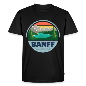Parc national Banff Grizzly Bear Lake Louise Canada C - T-shirt Premium bio Homme - noir - Devant - Nico (187cm)