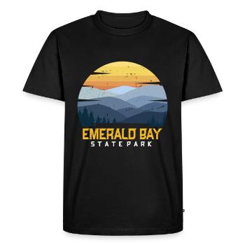 State Park California Emerald Bay Camping Nevada - Men's Premium Organic T-Shirt - black - Front - Nico (187cm)
