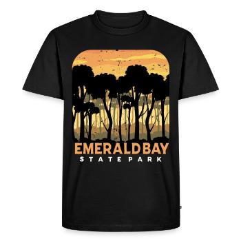 California State Park Camping Emerald Bay Nevada N - Men's Premium Organic T-Shirt - black - Front - Nico (187cm)