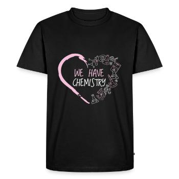 Science - We have chemistry - Men's Premium Organic T-Shirt - black - Front - Nico (187cm)