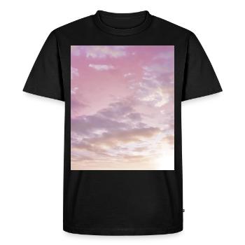 Vintage Pink Cloud Aesthetic Dreamcore Angelcore - Men's Premium Organic T-Shirt - black - Front - Nico (187cm)