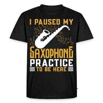 Saxophoniste Saxophoniste Saxophoniste - T-shirt Premium bio Homme - noir - Devant - Nico (187cm)