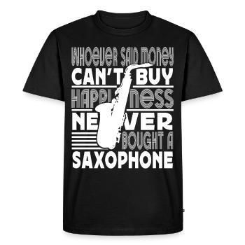 Saxophoniste Saxophoniste Saxophoniste - T-shirt Premium bio Homme - noir - Devant - Nico (187cm)