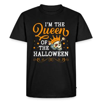 I am the queen of Halloween Trick or Treat - Men's Premium Organic T-Shirt - black - Front - Nico (187cm)