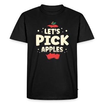 Let's Apple's Squad Fruit Lover Apple - Men's Premium Organic T-Shirt - black - Front - Nico (187cm)