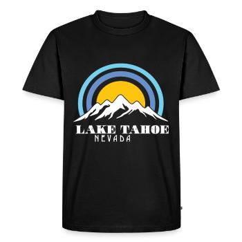 California Nevada Lake Tahoe Camping Hiking Wild - Men's Premium Organic T-Shirt - black - Front - Nico (187cm)