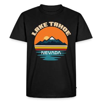 Lake Tahoe Wildlife Camping Hiking Natural Mountains - Men's Premium Organic T-Shirt - black - Front - Nico (187cm)