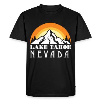 Nevada Lake Tahoe California Wildlife Camping Wall - Men's Premium Organic T-Shirt - black - Front - Nico (187cm)