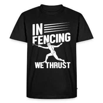 Meilleure équipe d’escrime vie Arts martiaux Escrime - T-shirt Premium bio Homme - noir - Devant - Nico (187cm)