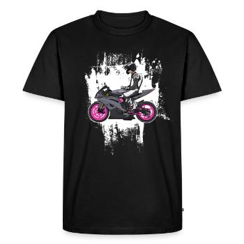 Motorcycle Lifestyle / Motorcycle / Motorcycles biker - Men's Premium Organic T-Shirt - black - Front - Nico (187cm)