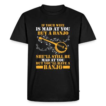 Mais vous aurez un musicien de banjo qui - T-shirt Premium bio Homme - noir - Devant - Nico (187cm)