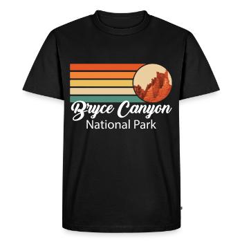 Parc national de Bryce Canyon Utah Rocks Souvenir Wan - T-shirt Premium bio Homme - noir - Devant - Nico (187cm)