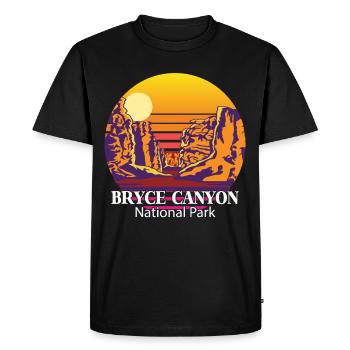 Bryce Canyon Souvenir Parc National Rocks Utah Cam - T-shirt Premium bio Homme - noir - Devant - Nico (187cm)