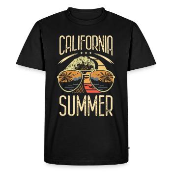 California-summer-usa-state-america-trip - Men's Premium Organic T-Shirt - black - Front - Nico (187cm)