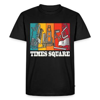 Times Square New York Souvenir NYC New York City R - Men's Premium Organic T-Shirt - black - Front - Nico (187cm)