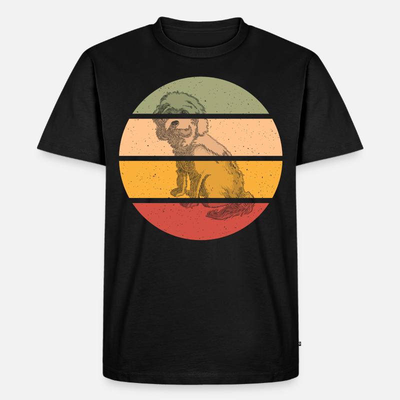 Retro Kleidung für Cockapoo - Männer Premium Bio T-Shirt - Schwarz