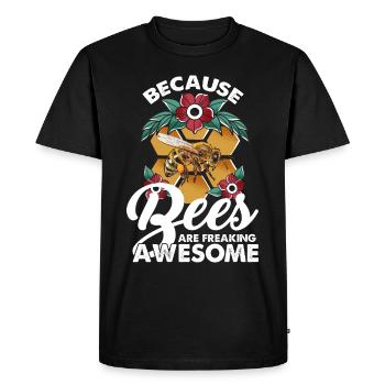 Honey Bee Beekeeping Queen Bee Beekeeper Honey Bee Liebha - Men's Premium Organic T-Shirt - black - Front - Nico (187cm)