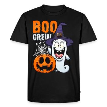 Drôle d’ Joyeux Halloween Costume Boo Horreur - T-shirt Premium bio Homme - noir - Devant - Nico (187cm)