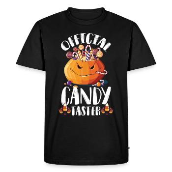 Candy Taster Halloween Party Nightmare Pumpkin - T-shirt Premium bio Homme - noir - Devant - Nico (187cm)