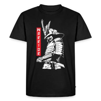 Warrior Samurai Japanese Ninja Bloodstain Katana S - Men's Premium Organic T-Shirt - black - Front - Nico (187cm)