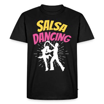 Salsa Dancing Hobby Dance Dancers - Men's Premium Organic T-Shirt - black - Front - Nico (187cm)