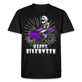 Moto Lifestyle / Moto / Moto motard - T-shirt Premium bio Homme - noir - Devant - Nico (187cm)