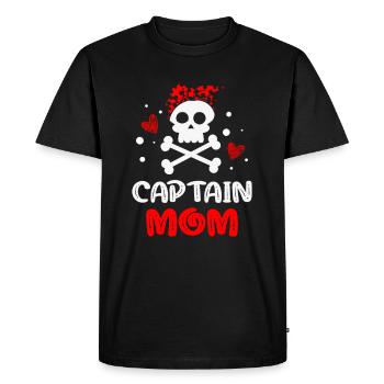 Captain Mom Best Mamar Ever - T-shirt Premium bio Homme - noir - Devant - Nico (187cm)