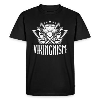 Vikings Scandinavian Pagan Norsemen - Men's Premium Organic T-Shirt - black - Front - Nico (187cm)