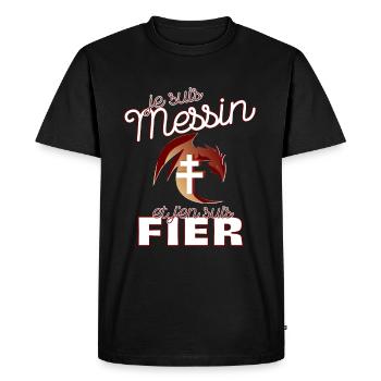 Cadeau Homme Foot Metz Messin Noel Anniversaire - T-shirt Premium bio Homme - noir - Devant - Nico (187cm)