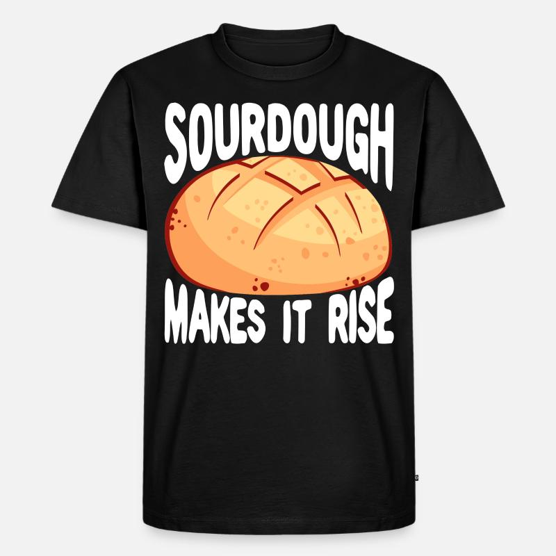 Lustiger Brotbacken-Bäcker - Männer Premium Bio T-Shirt - Schwarz