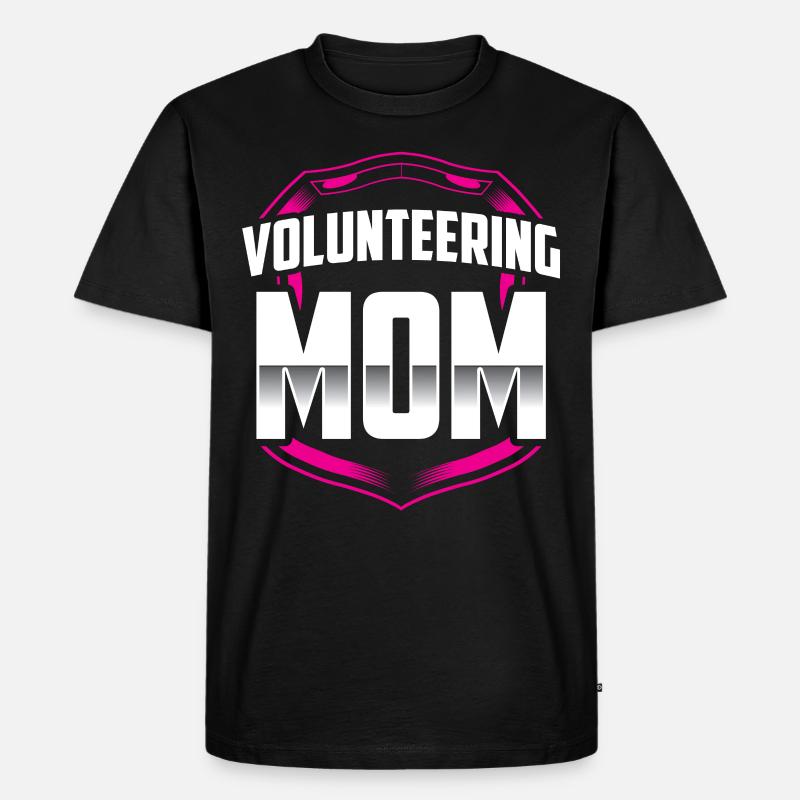 Ehrenamtliche Mutter Freiwillig Freiwilliger Beruf - Männer Premium Bio T-Shirt - Schwarz