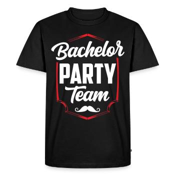 Équipe Bachelor Party Bride Bachelor - T-shirt Premium bio Homme - noir - Devant - Nico (187cm)